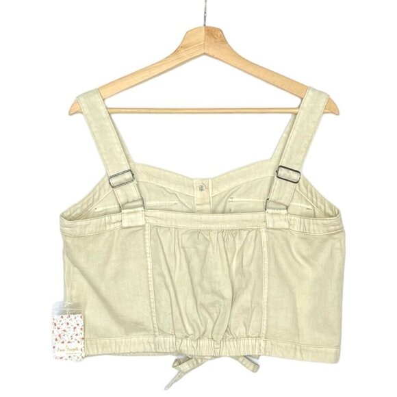 Free People We The Free Palm Desert Ivory Cargo Camisole Top Size Size Medium - Picture 3 of 8